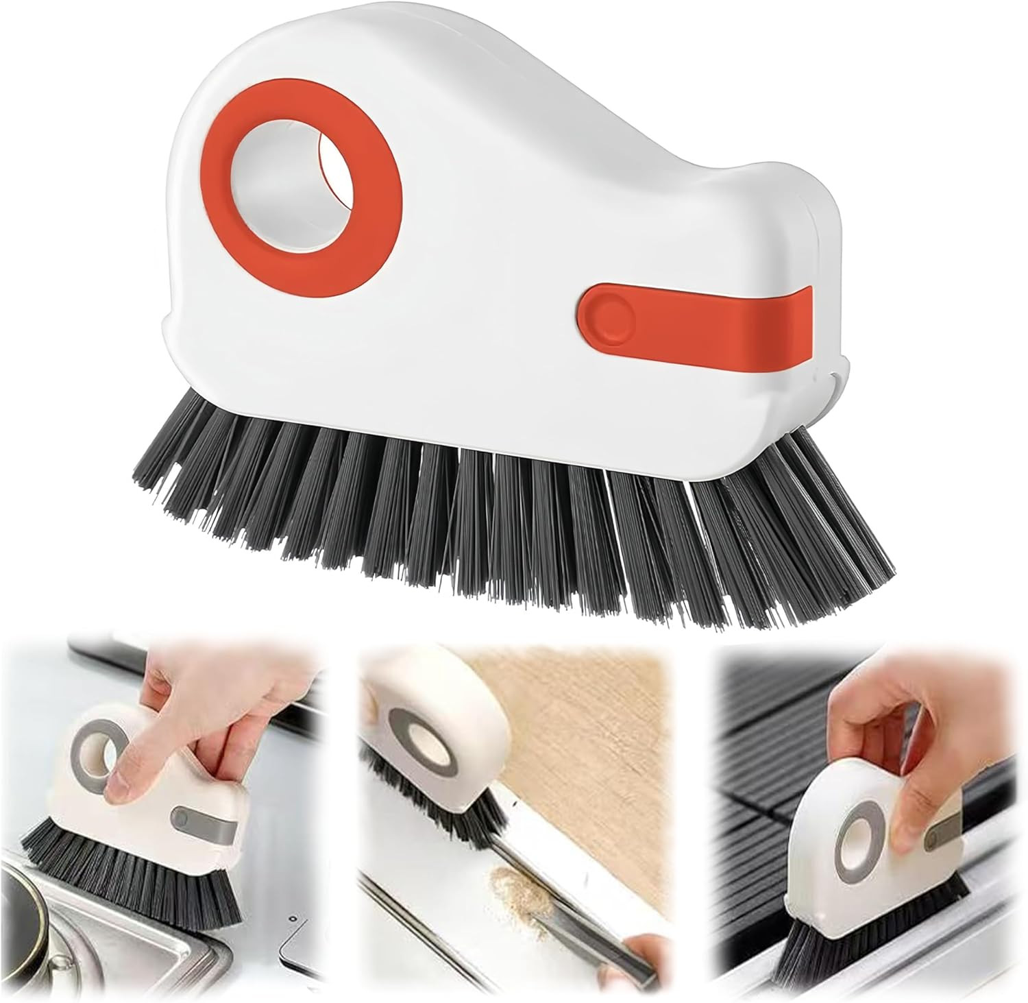 2 in 1 Groove Cleaning Brush,New Window Track Cleaning Tools Multifunction Grout
