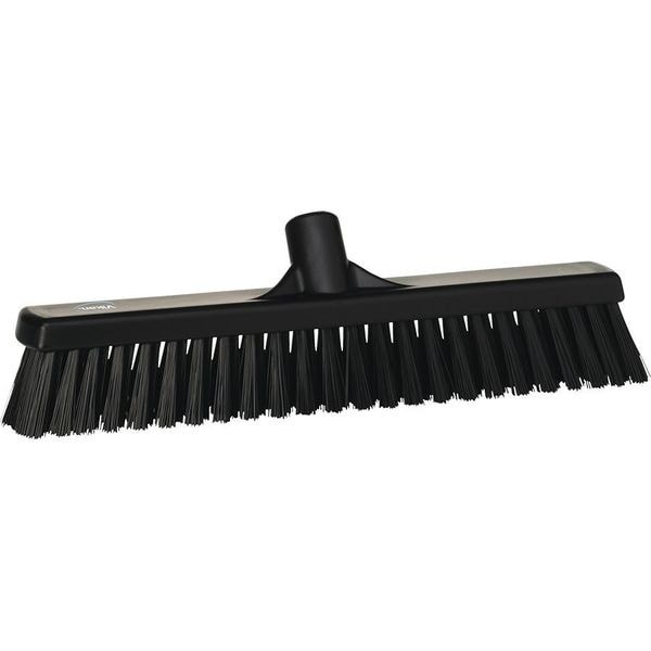 Vikan 31749 16 In Sweep Face Floor Broom, Soft/Stiff Combination, Synthetic,