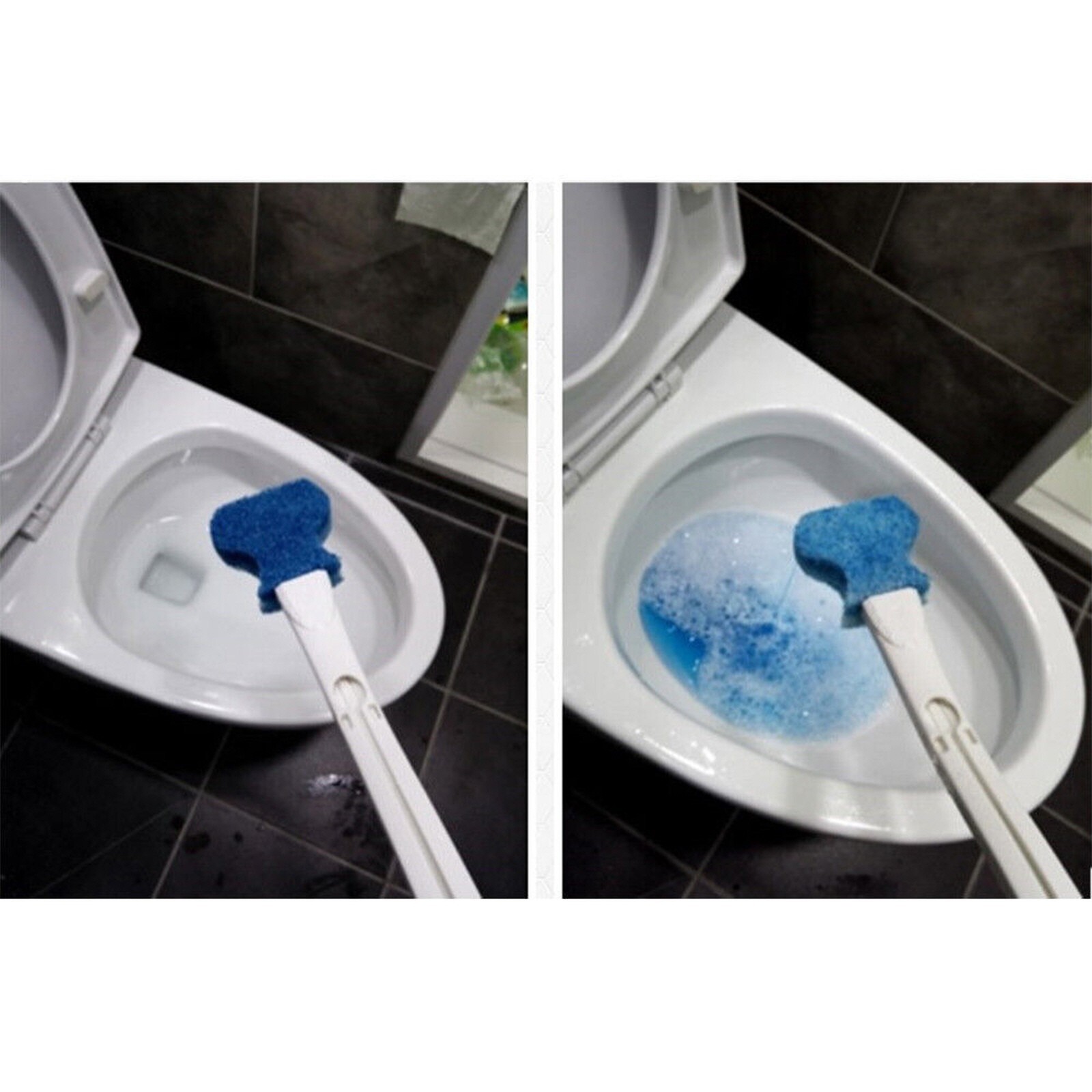 3M Scotch Brite Disposable Toilet Bowl Cleaner Scrubber Brushes 12 Refills