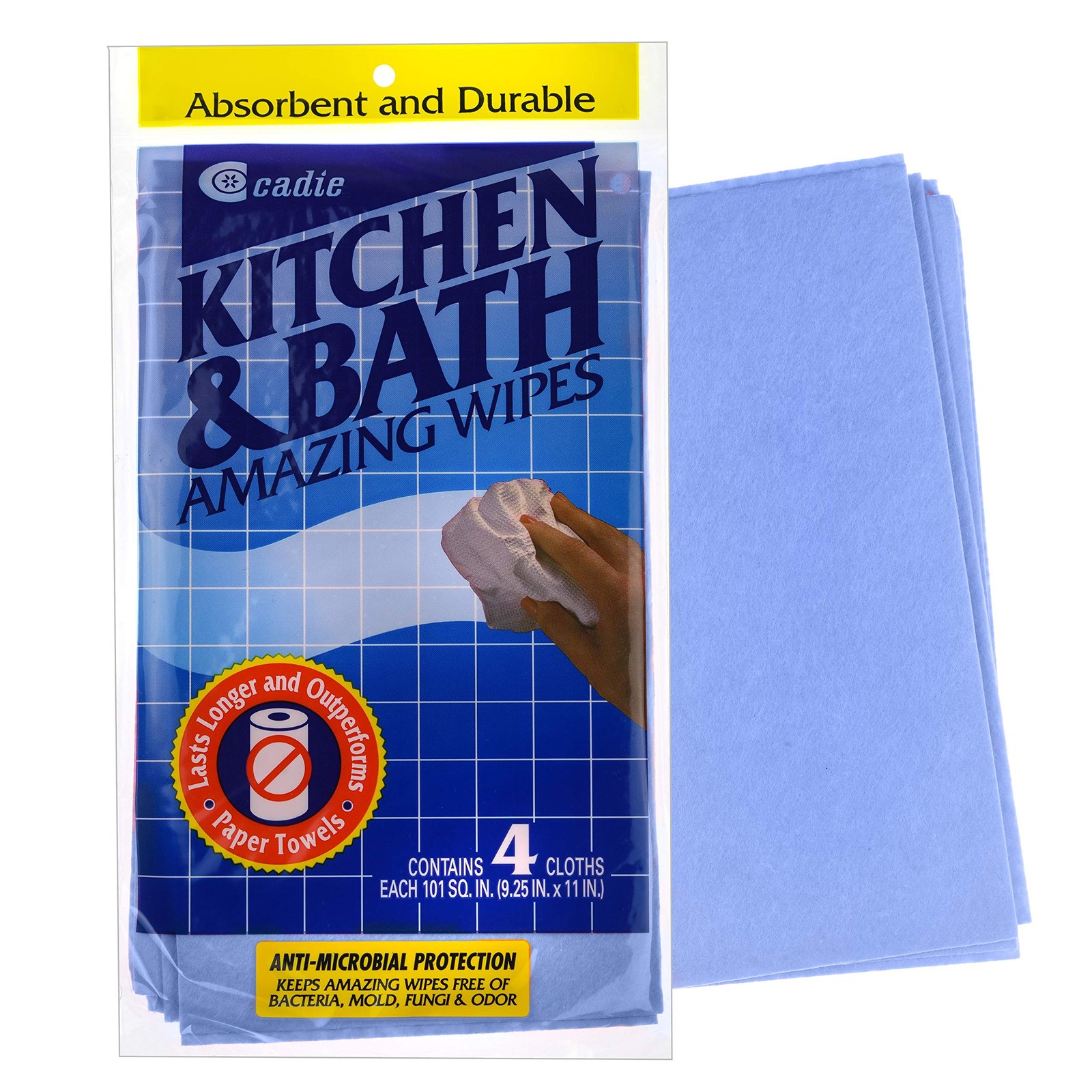 Kitchen and Bath Amazing Wipes – Absorbent and Reusable Cloth for Washing, Dr…