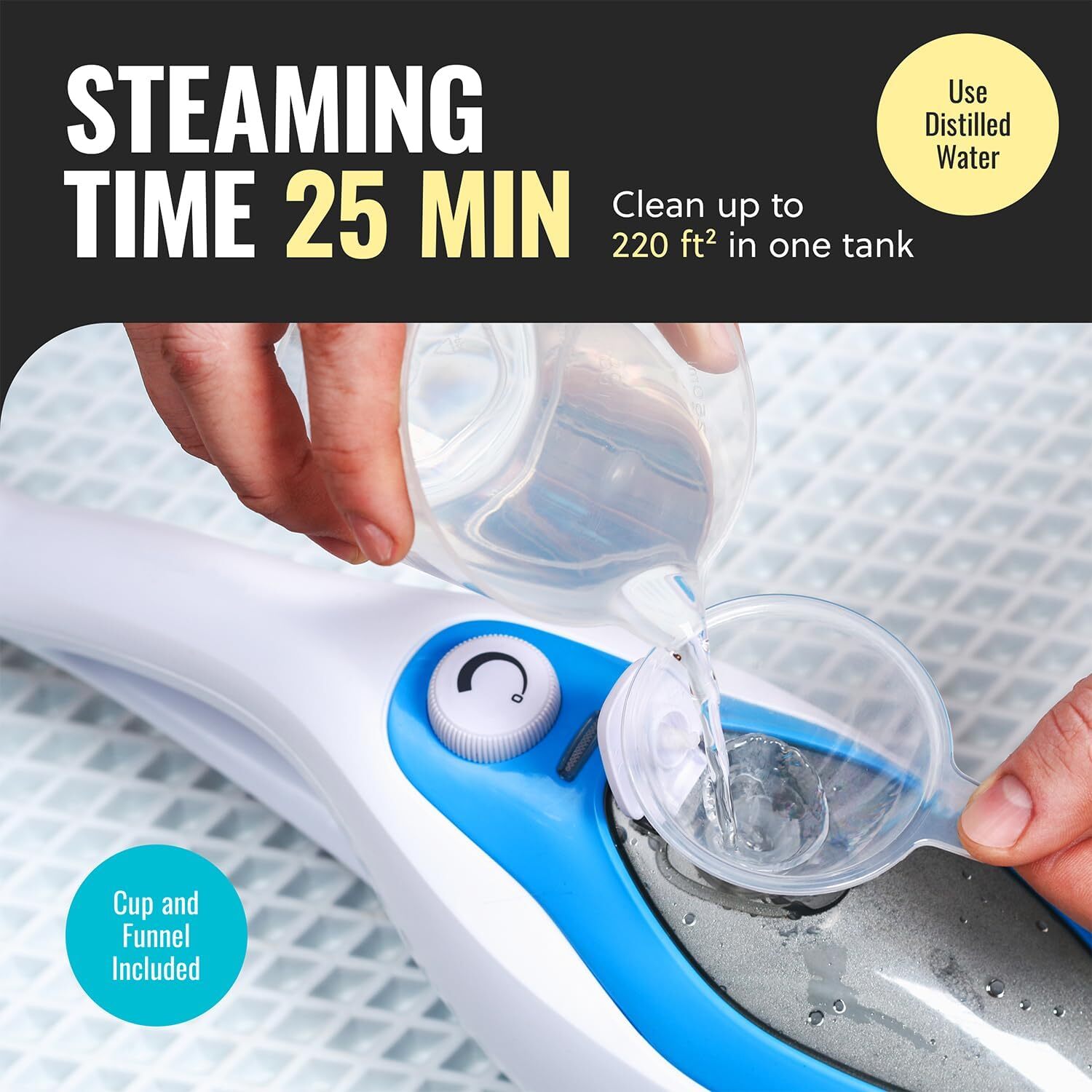 PurSteam Steam Mop Cleaner 10-in-1 with Convenient Detachable Handheld Unit