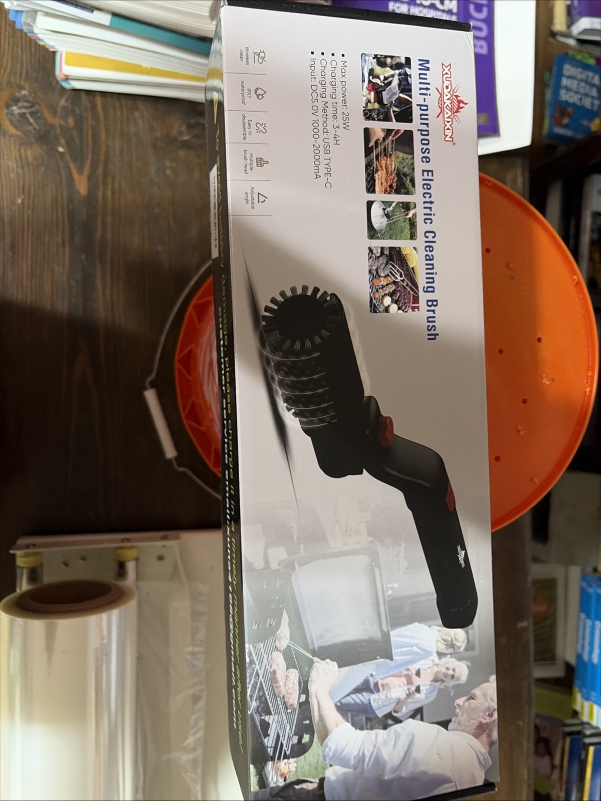 xudakaixn multi purpose electric cleaning brush brand new in unopened box