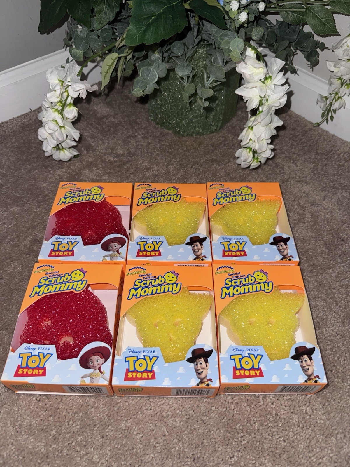 Toy Story 5 Lot Of 6 Scrub Daddy / Scrub Mommy Jessie & Woody