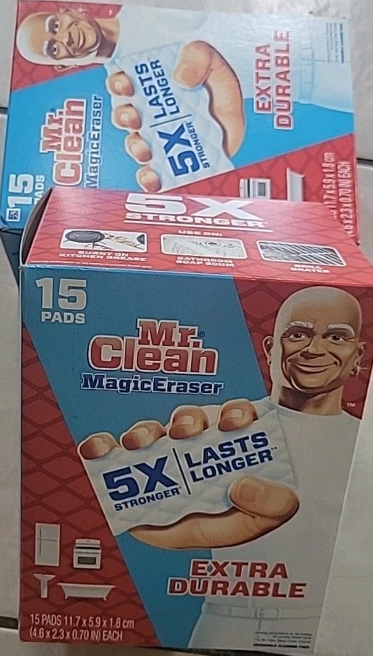Mr. Clean Magic Eraser Extra Durable Scrubbers 15 count (Pack Of 2)
