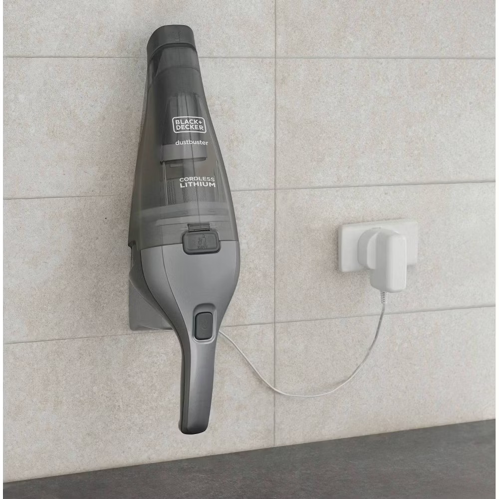 BLACK+DECKER Compact Lithium Handheld Vacuum – Gray HNVC220BCZ01: