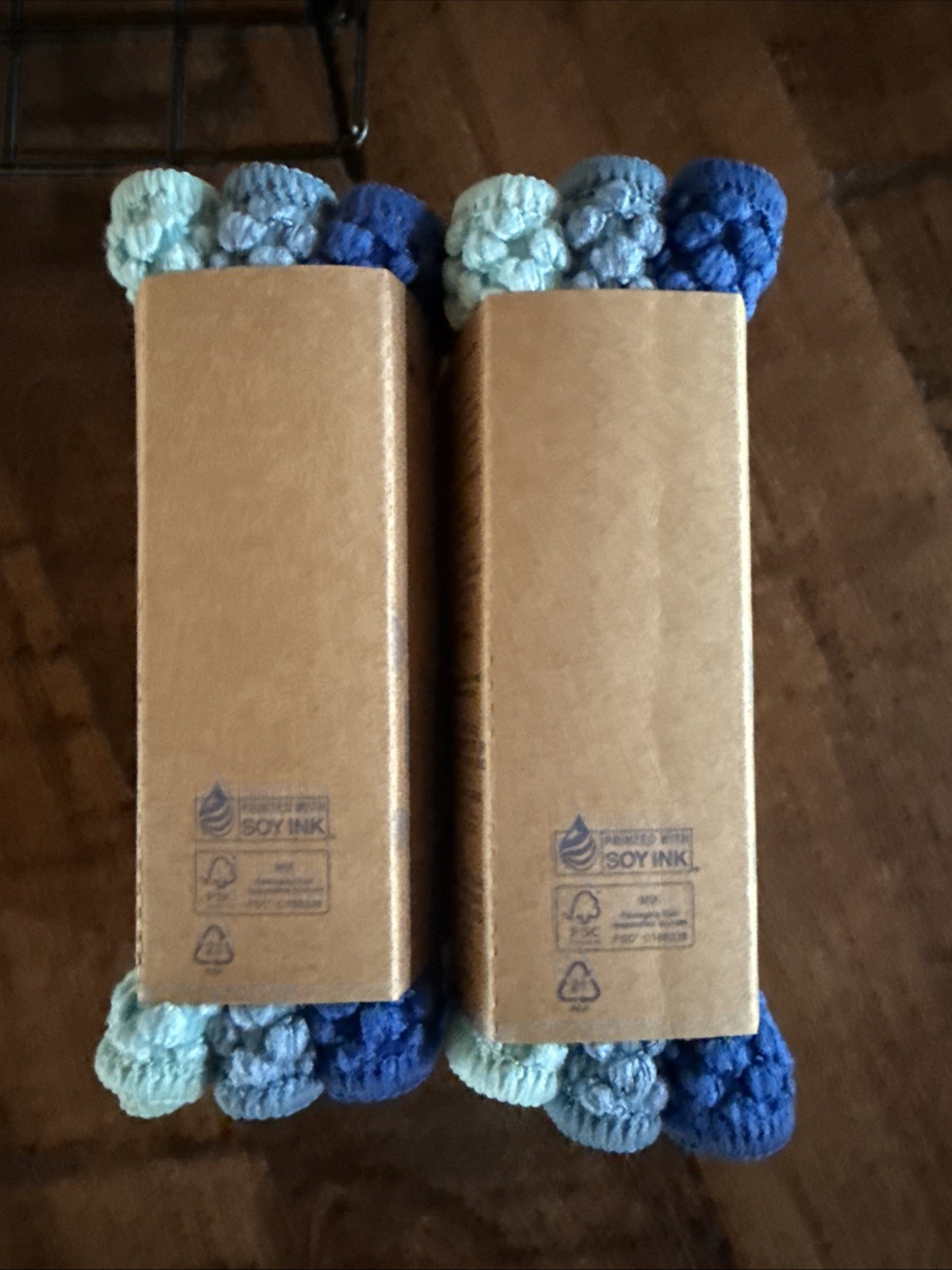 Norwex Counter Cloth & Box Set Brand New Wire House Holder – Teal/Sea Mist/Blue
