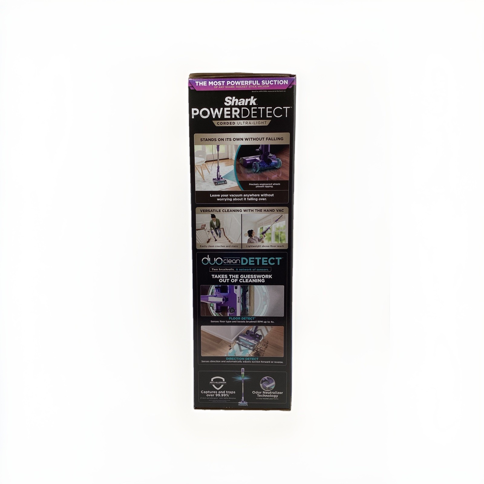 Shark Powerdetect Corded Stick Vacuum W/ DuoClean Detect, HZ4002 H0, New