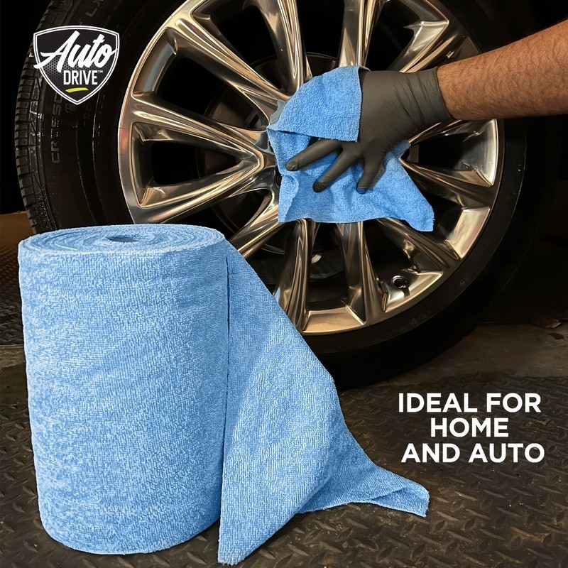 Tear Away Microfiber Towels 75 Count Roll Reusable Absorbent Cleaning Cloths New