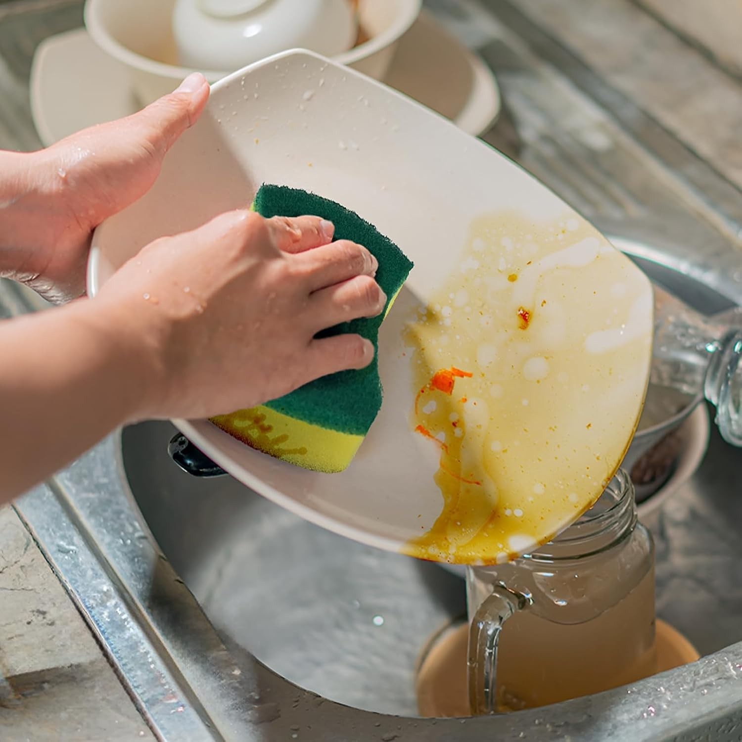 Eco-Friendly Kitchen Cleaning Sponges – 300 Pack