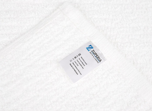 ZUPERIA Bar Mop Kitchen Towels – Pack of 12 12 16"x19", White