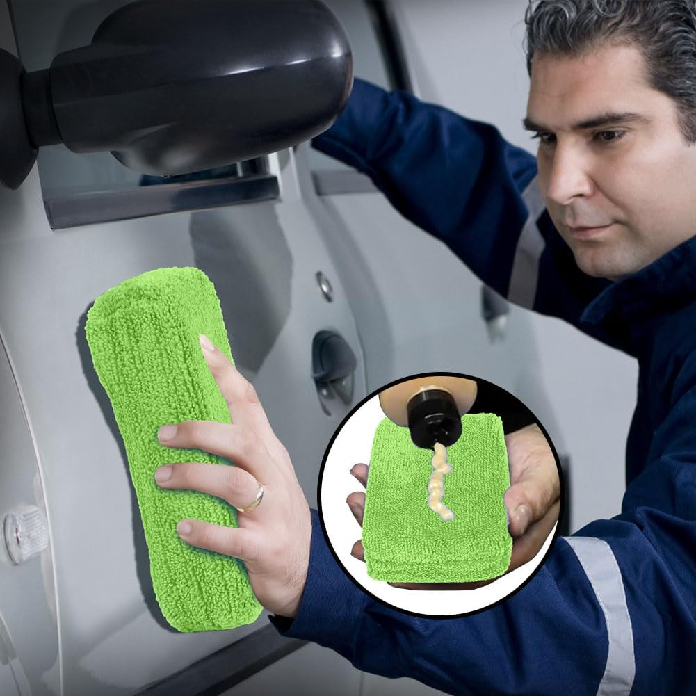 Microfiber Applicator Pads Scratch-Free Car Wash Sponge for Cleaning Premium W