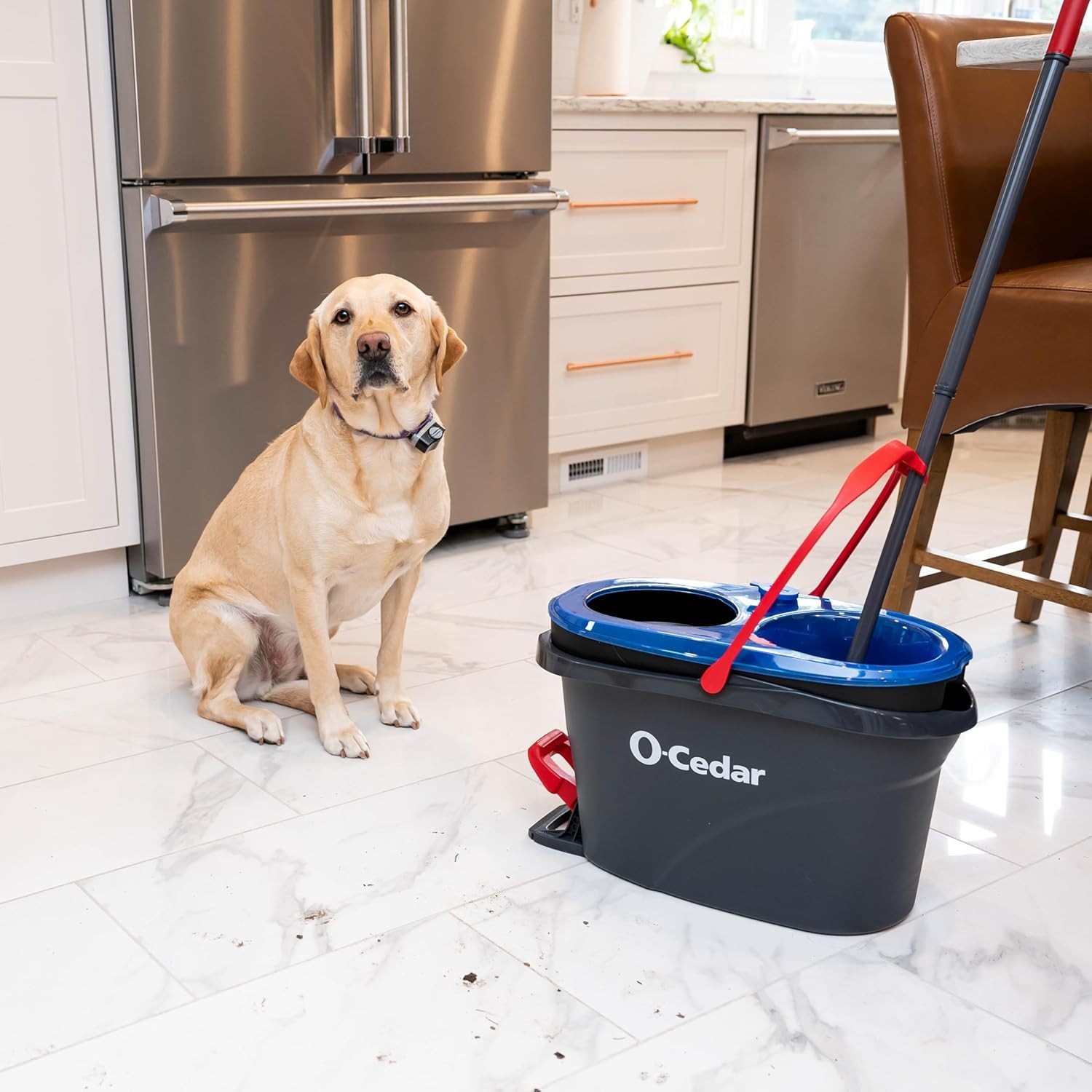 O-Cedar RinseClean Spin Mop & Bucket System | Clean with Clean Water | Remove…