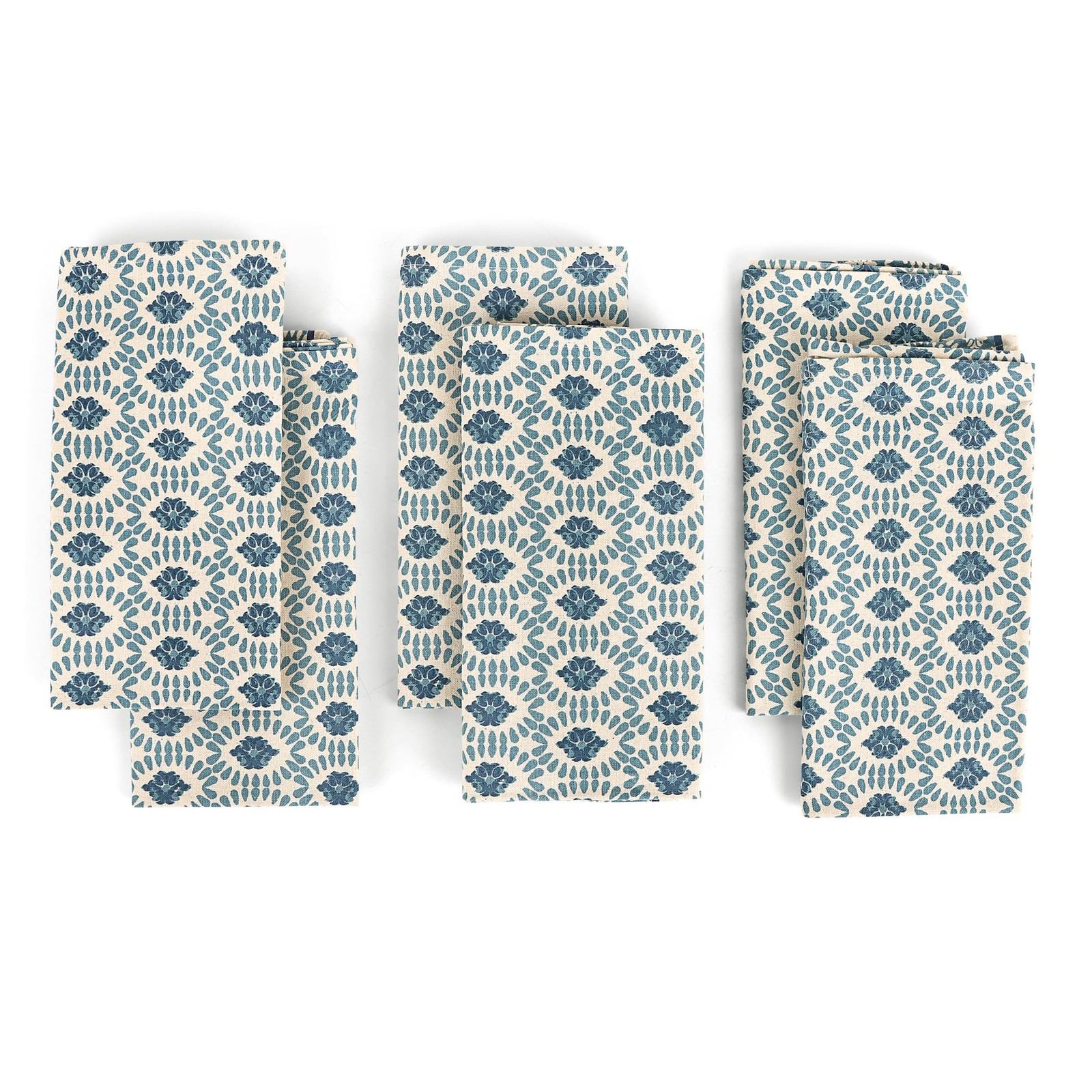 6 PCS Moroccan Beauty 100% Cotton Kitchen Tea Towels 20×30 Inch Soft