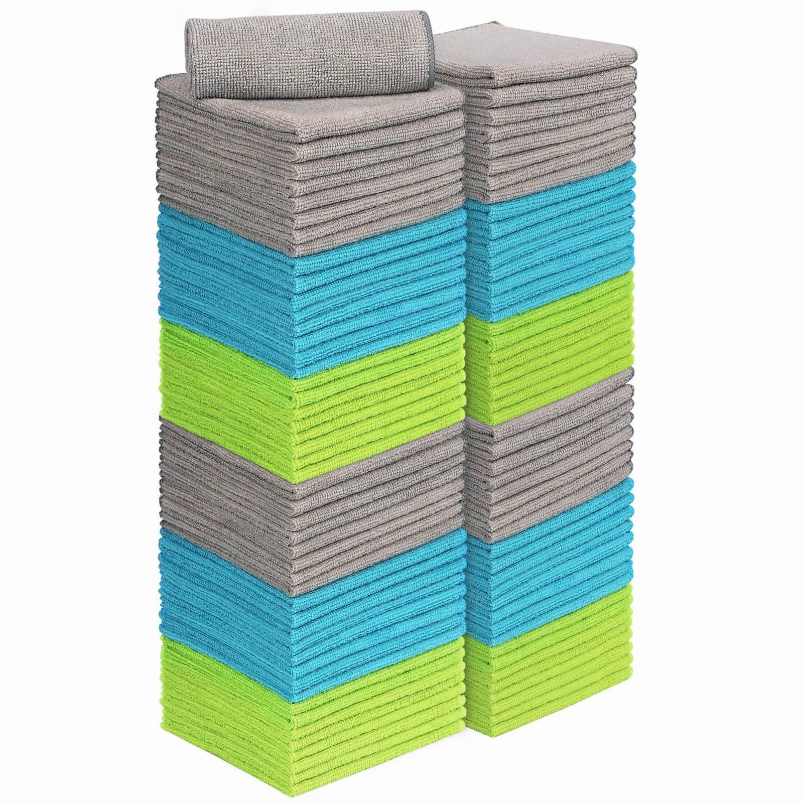 Microfiber Cleaning Cloth100PK, Soft Microfiber Towels for Cars, Absorbent Cl…