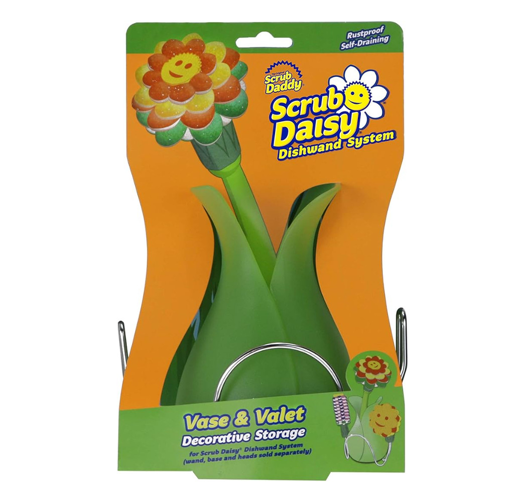 Scrub Daddy Vase & Valet Decorative Storage for Scrub Daisy Dishwand System NEW