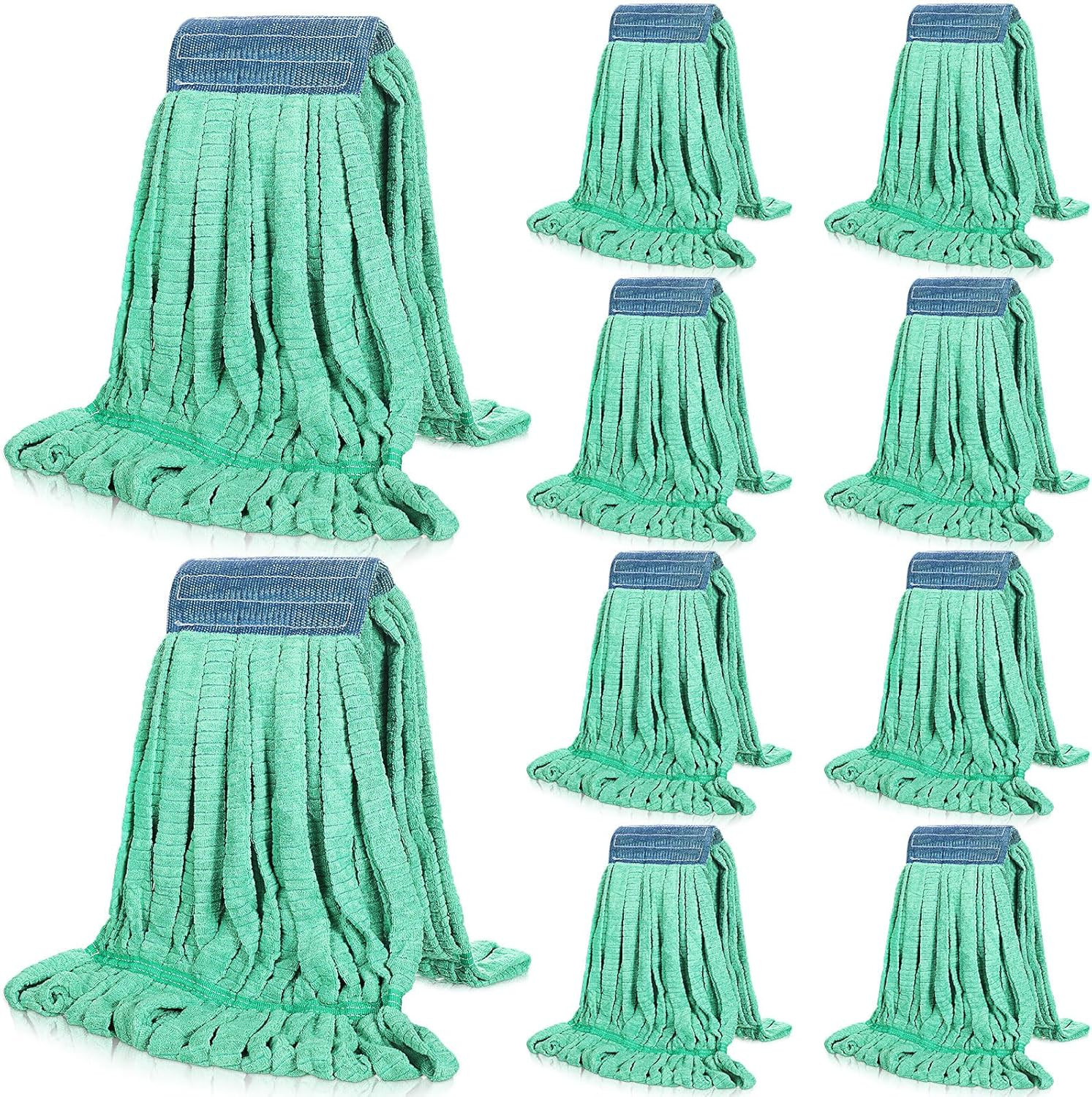 10 Pcs Microfiber Mop Head Refill for Home & Industrial Floor Cleaning