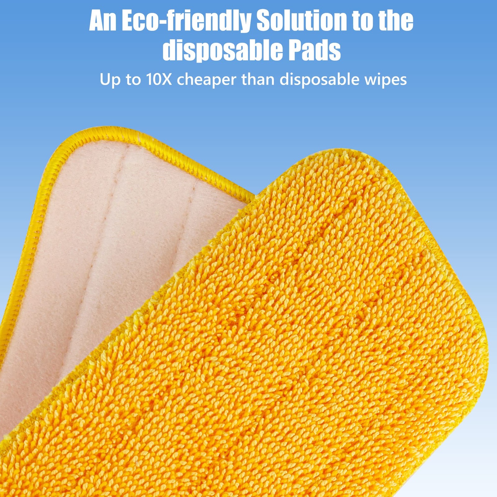 Reble Microfiber Mop Pads, 6 Pack, Fits 13-15 Inch Spray Mop