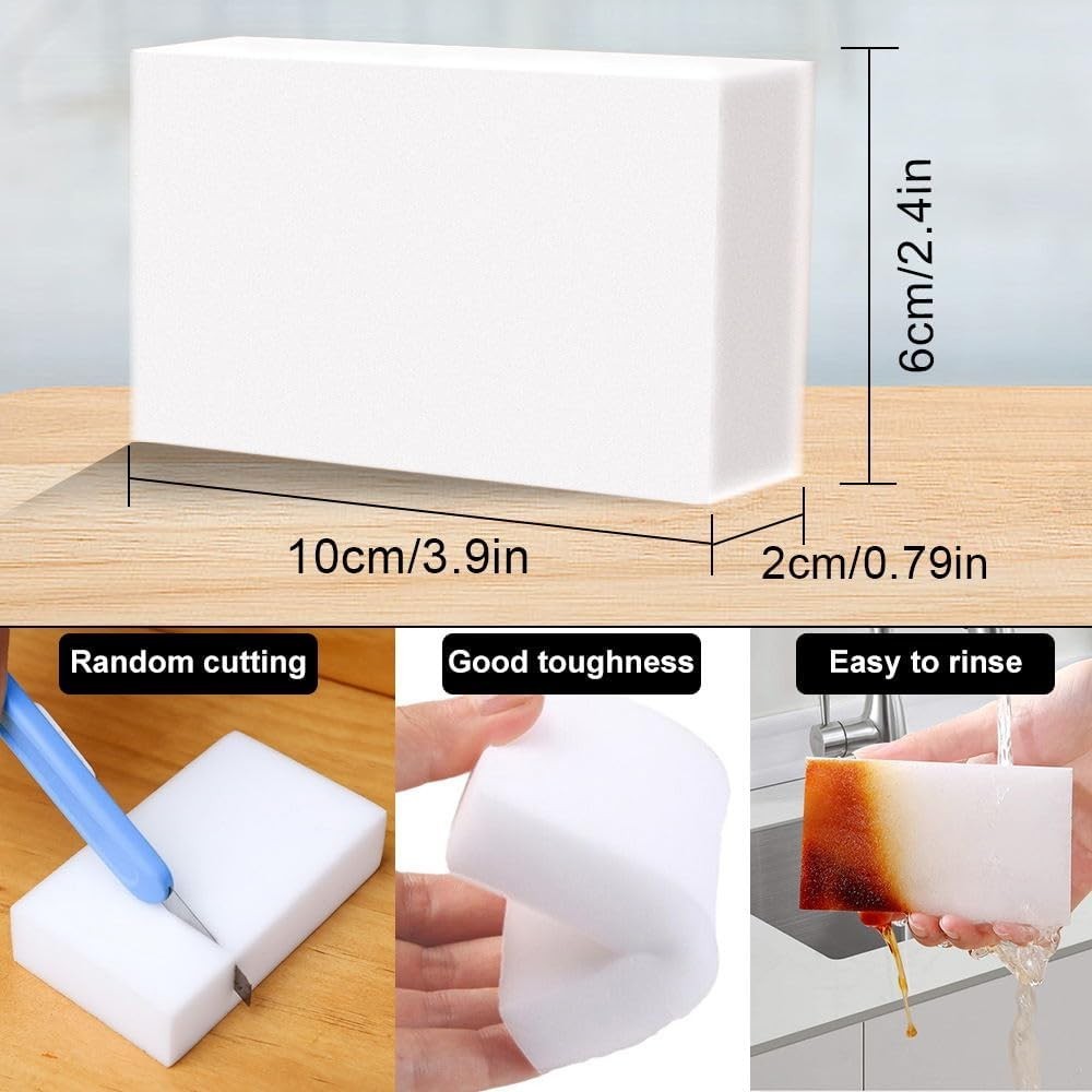 50 Pack Eraser Sponge Maigc Cleaning Sponge Eraser Melamine Sponges in Bulk B…
