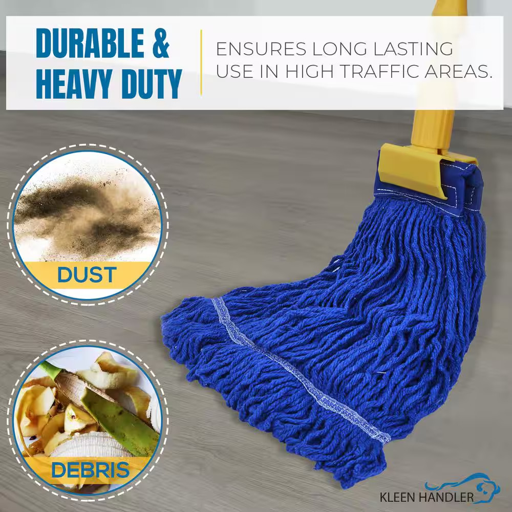 5 In. Loop End Commercial String Mop Blended Mop Head Replacement Refill 32 Oz.