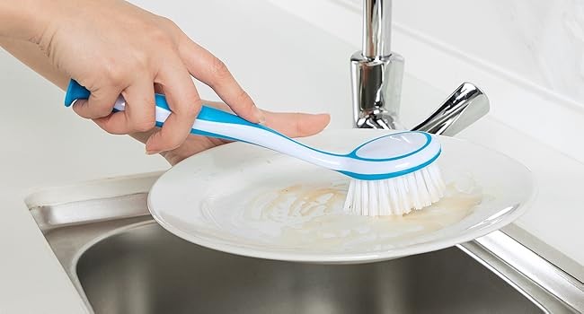 Round Dish Brush, Size: Dia 5.5 x 25cm – Pack of 3