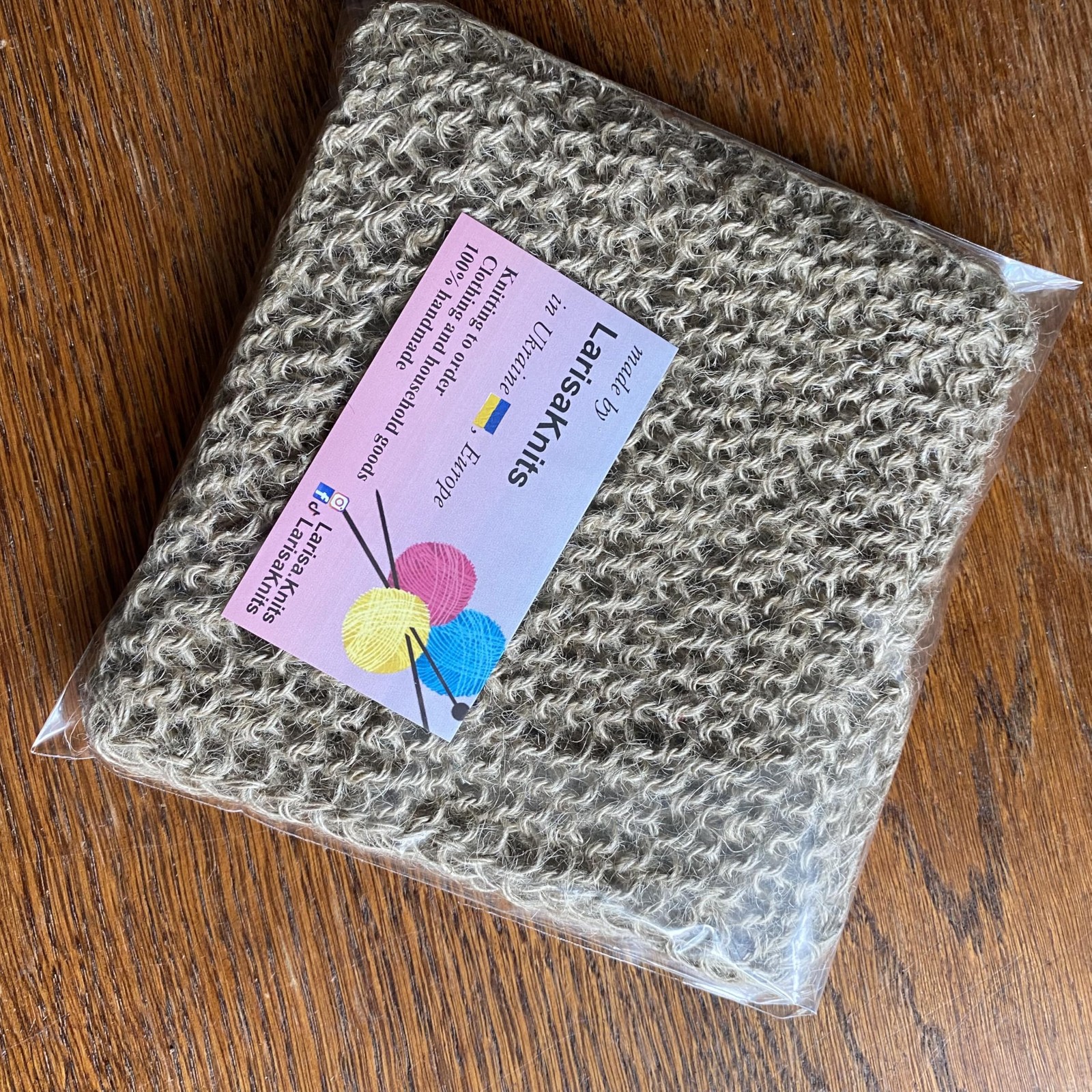 Eco-Friendly Hand-Knitted Hemp Dish Rags Pack of 3 Reusable Zero Waste Beige …