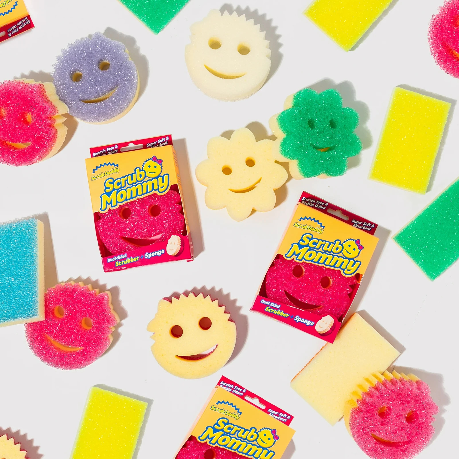 Scrub Daddy Scrub Mommy Non-Scratch Cleaning Sponges, 3 Count, FREE SHIPPING!!!