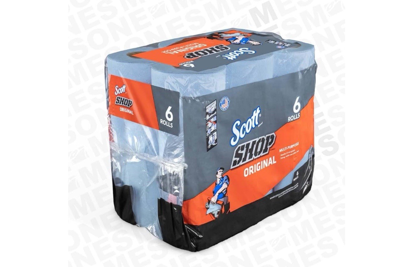 Scott Professional Multi-Purpose Shop Towels, 55 Sheets per Roll, 6 Ct