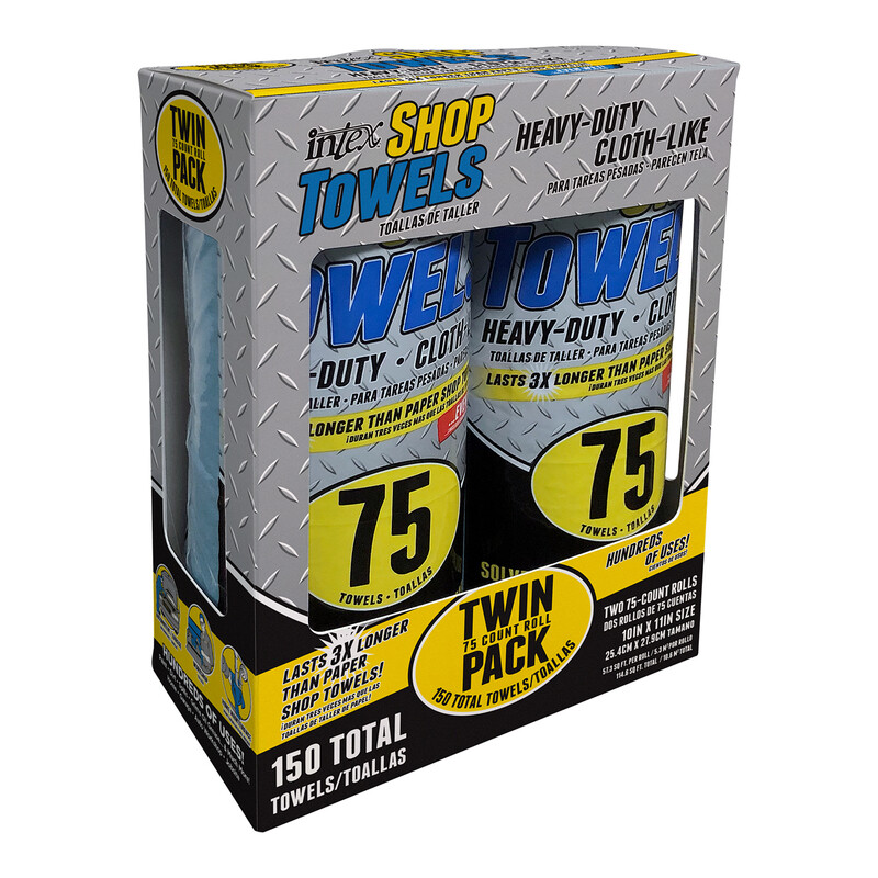 Intex NW-00446-275 Heavy Duty Cloth-Like Fiber Blend Wiping Rags 10 W x 11 L in.