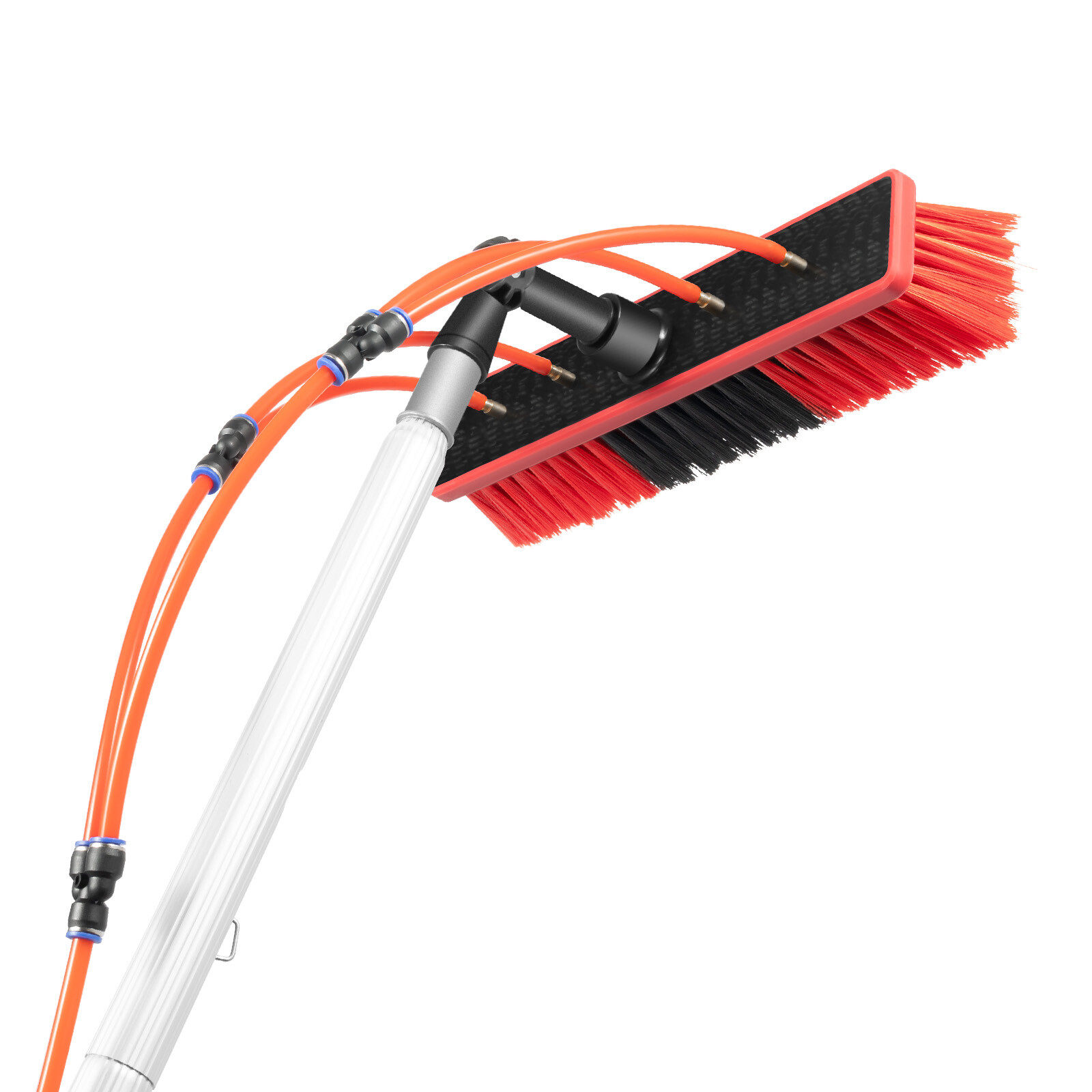 Window Solar Panel Cleaning Extendable Telescopic Pole Water Fed Brush Washer