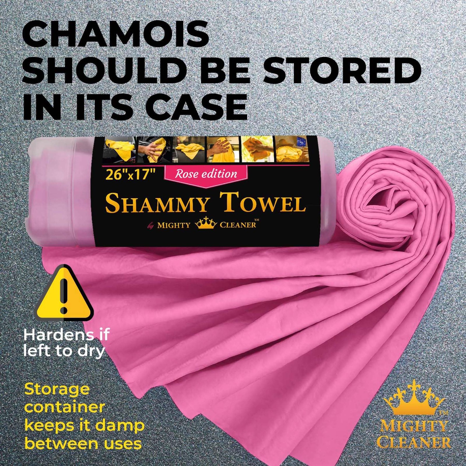 Super Absorbent Car Drying Shammy Cloth Towel – Scratch-Free, Reusable 26″x17″