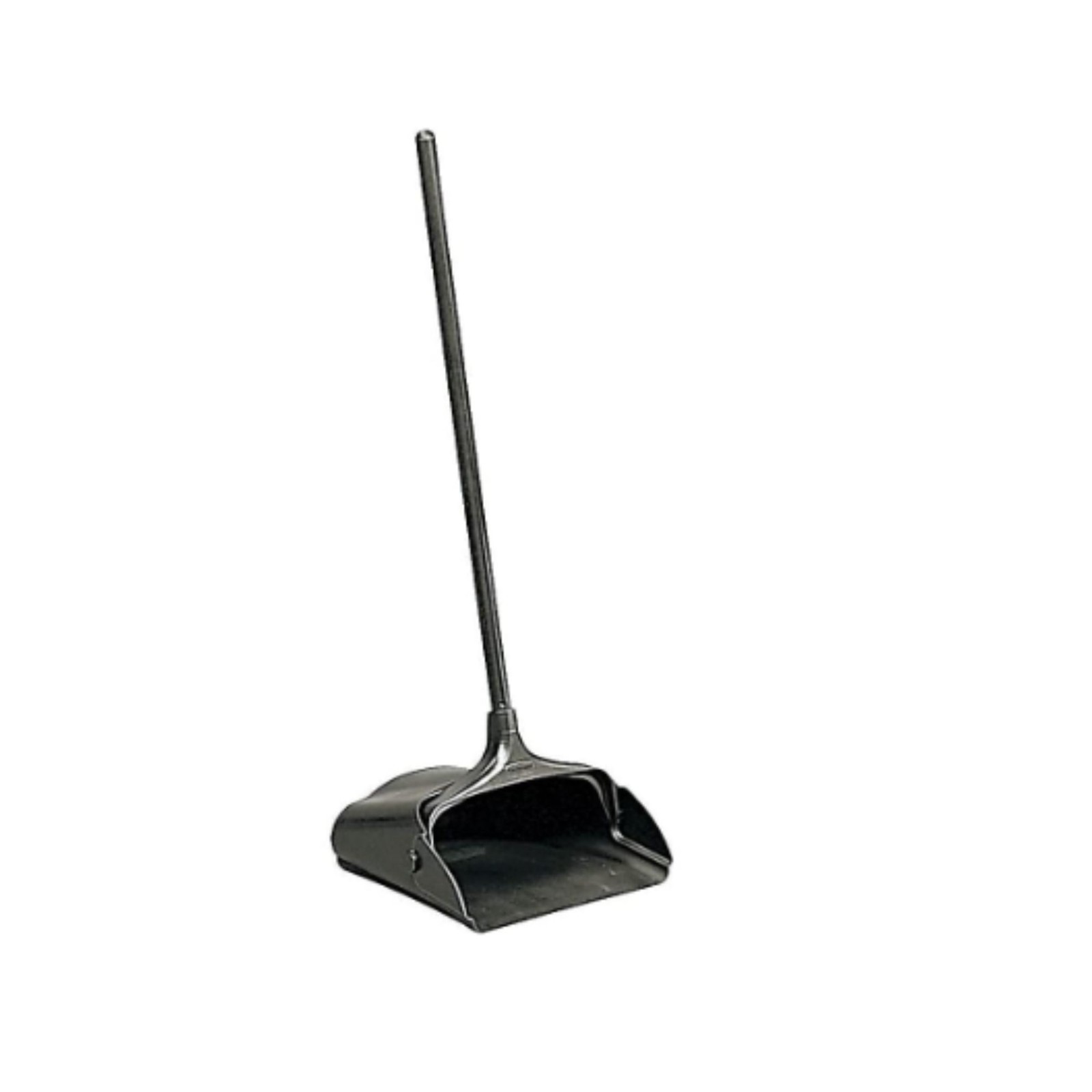 Rubbermaid Commercial Products Dustpan with Long Handle Plastic Black