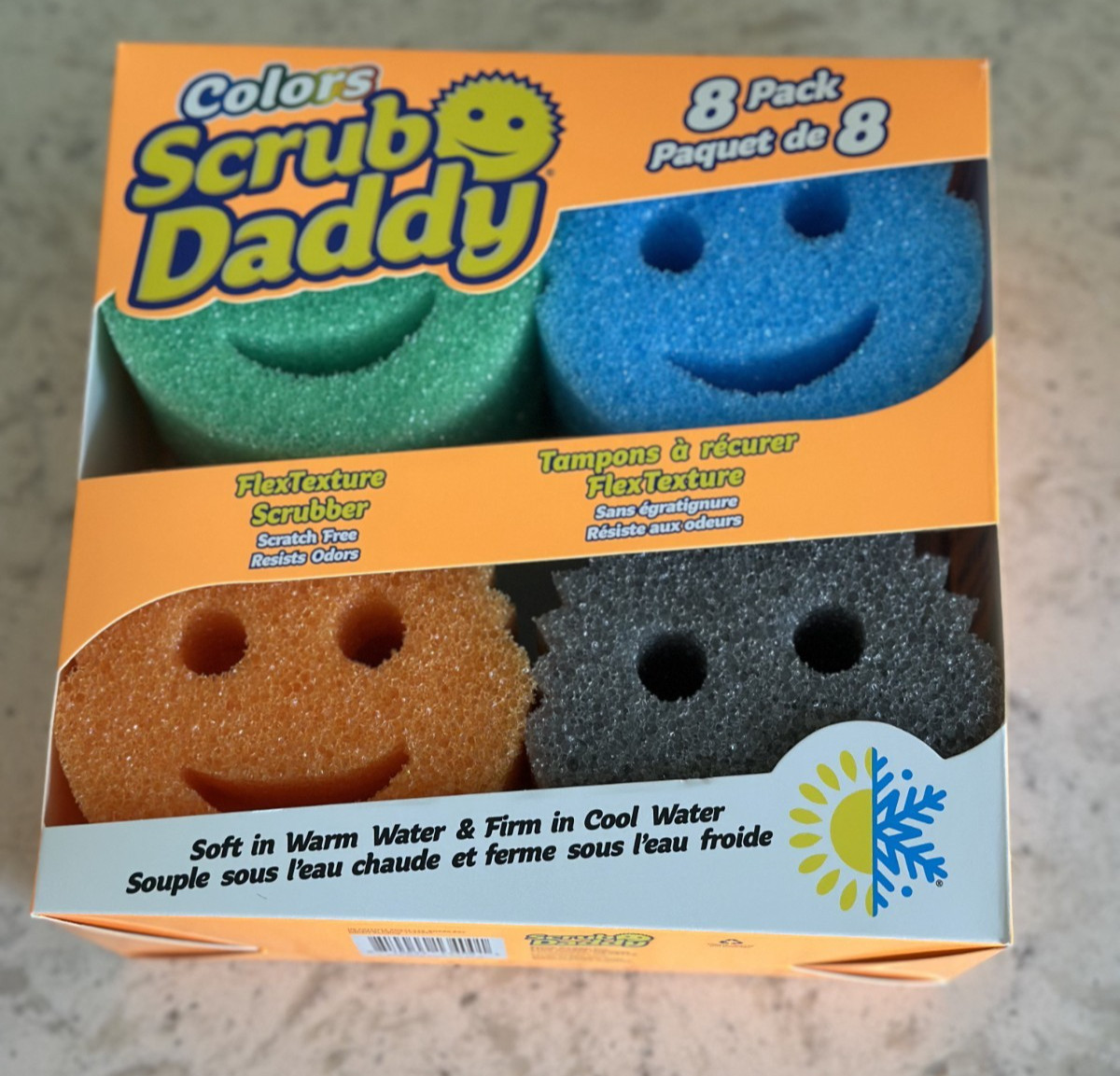 Two pack Scrub Daddy Scratch Free Sponges for Dishes & Home Variety Pack 8 + 8