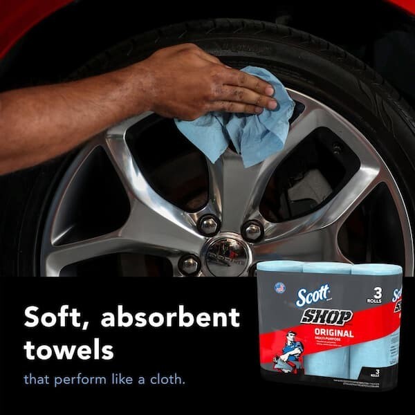 Scott Shop Towels Original Blue Shop Towels Bundle of 10 – 3-Packs 10 (30 rolls)