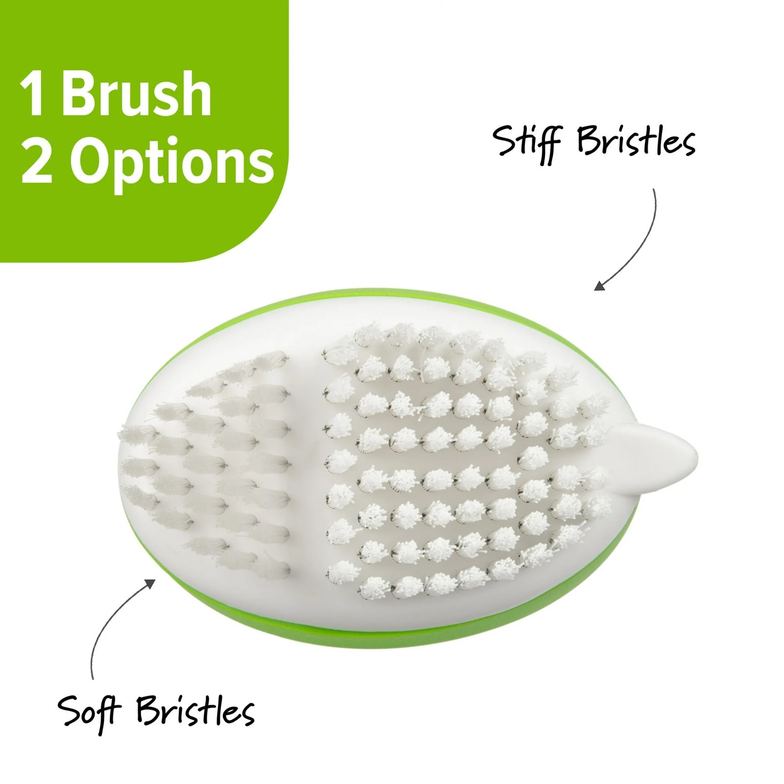 Prep Solutions Fruit & Veggie Cleaning Palm Style Green Brush