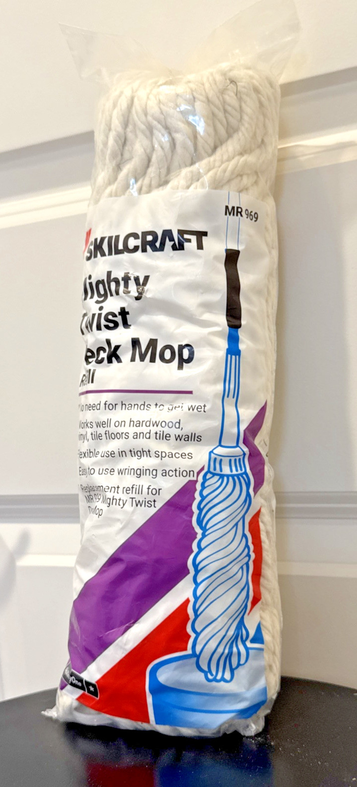 SKILCRAFT MIGHTY TWIST DECK MOP REFILL MR 969 Replacement Refill For 989