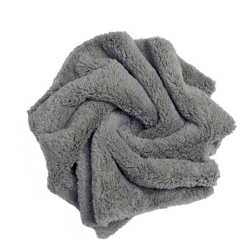 6 Pcs Ultra Plush Microfiber Towels Auto Home No-Scratch 16 in x 16 in gray