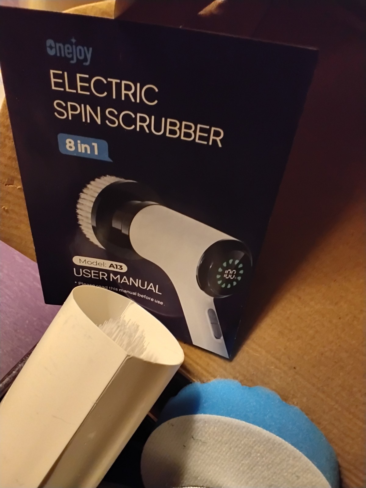 Onejoy Cordless 8 in 1 Electric Spin Scrubber Rechargeable