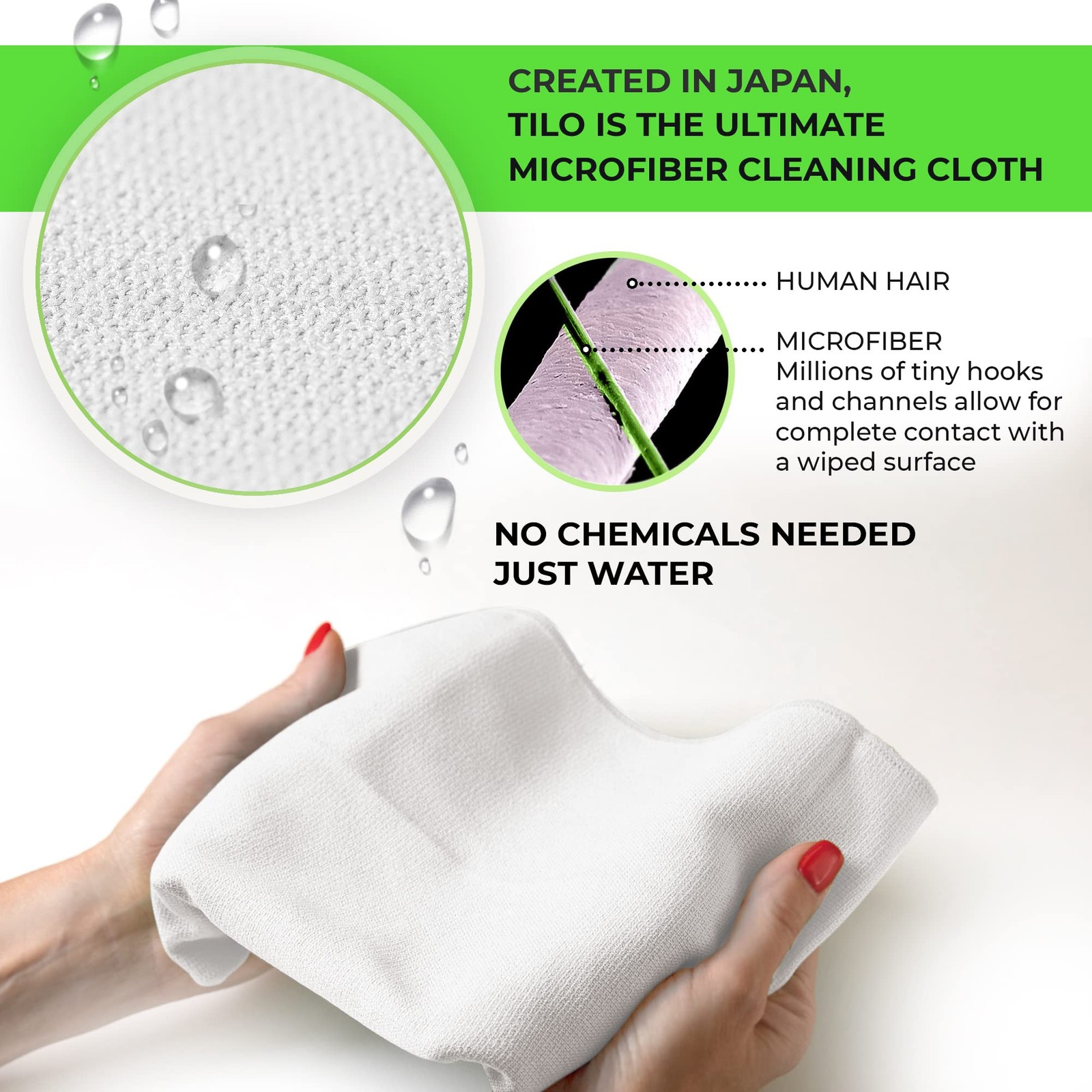 TILO Microfiber Cleaning Cloth – 19×13 Inch Ultra-Absorbent, Reusable Soft Po…