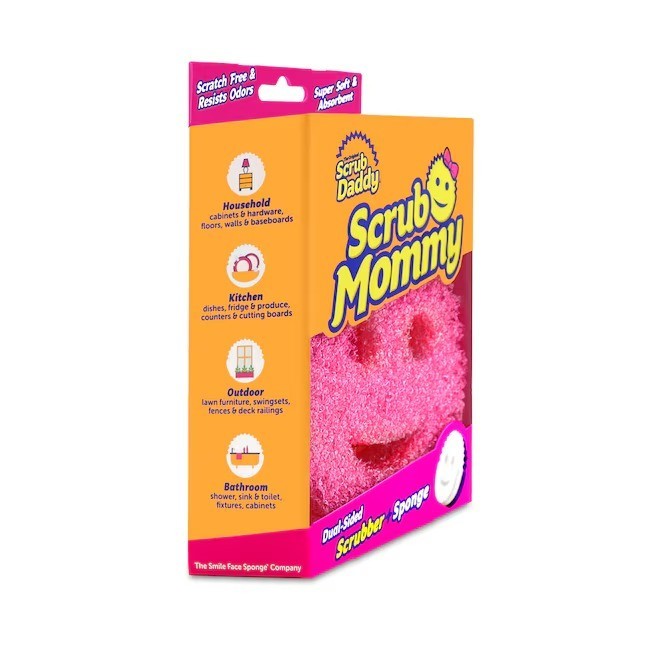 Scrub Mommy Dual-sided Scrubber Scrubbing Sponge 1ct Polymer foam Scrub Daddy