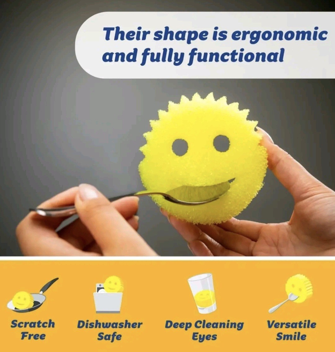 Original 8 -Pack-Scrub Daddy & Scrub Mommy – Kitchen Sponges – Dish Scratch Free