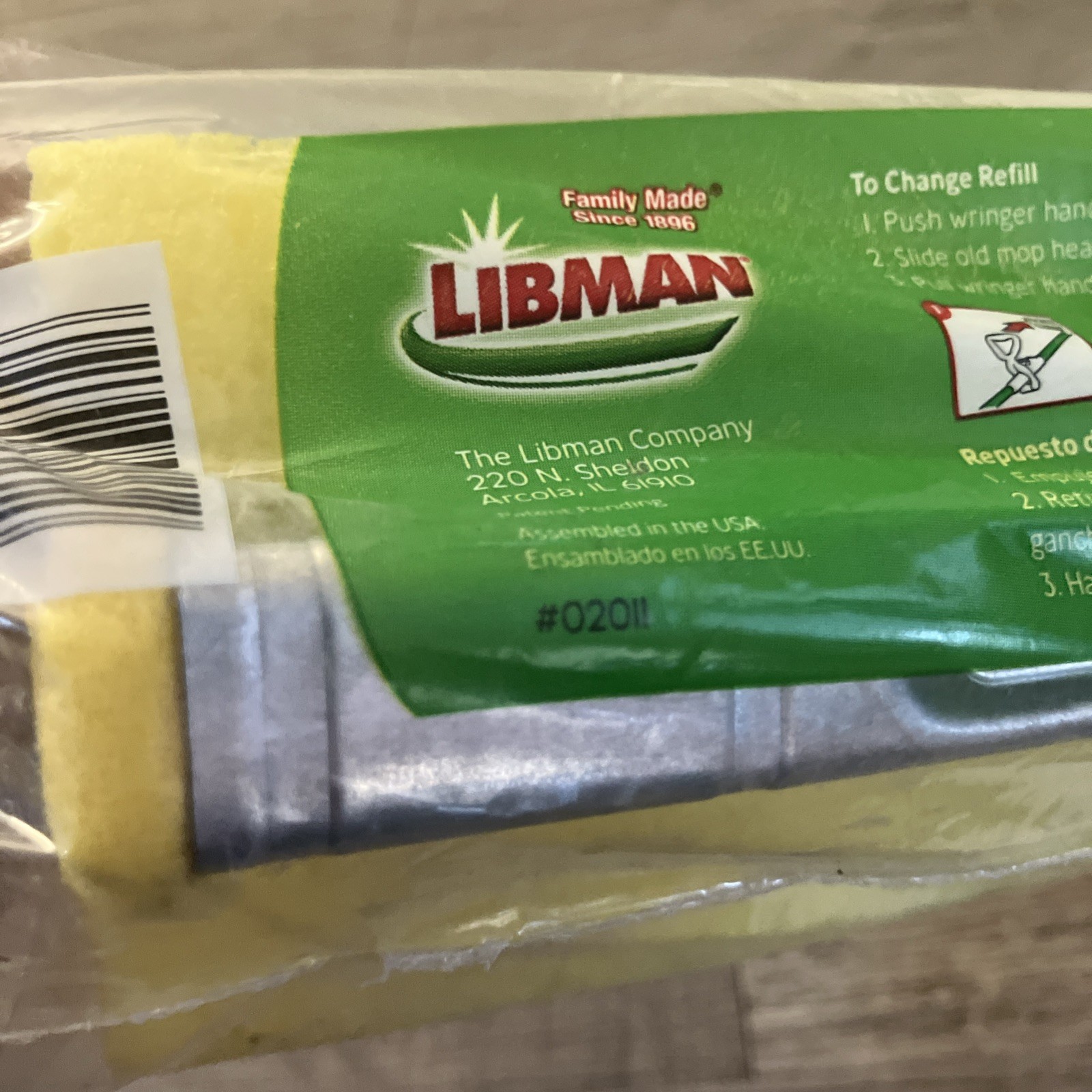 Libman NITTY GRITTY 10 Inch Tear Resistant Sponge Roller Mop Refill – New