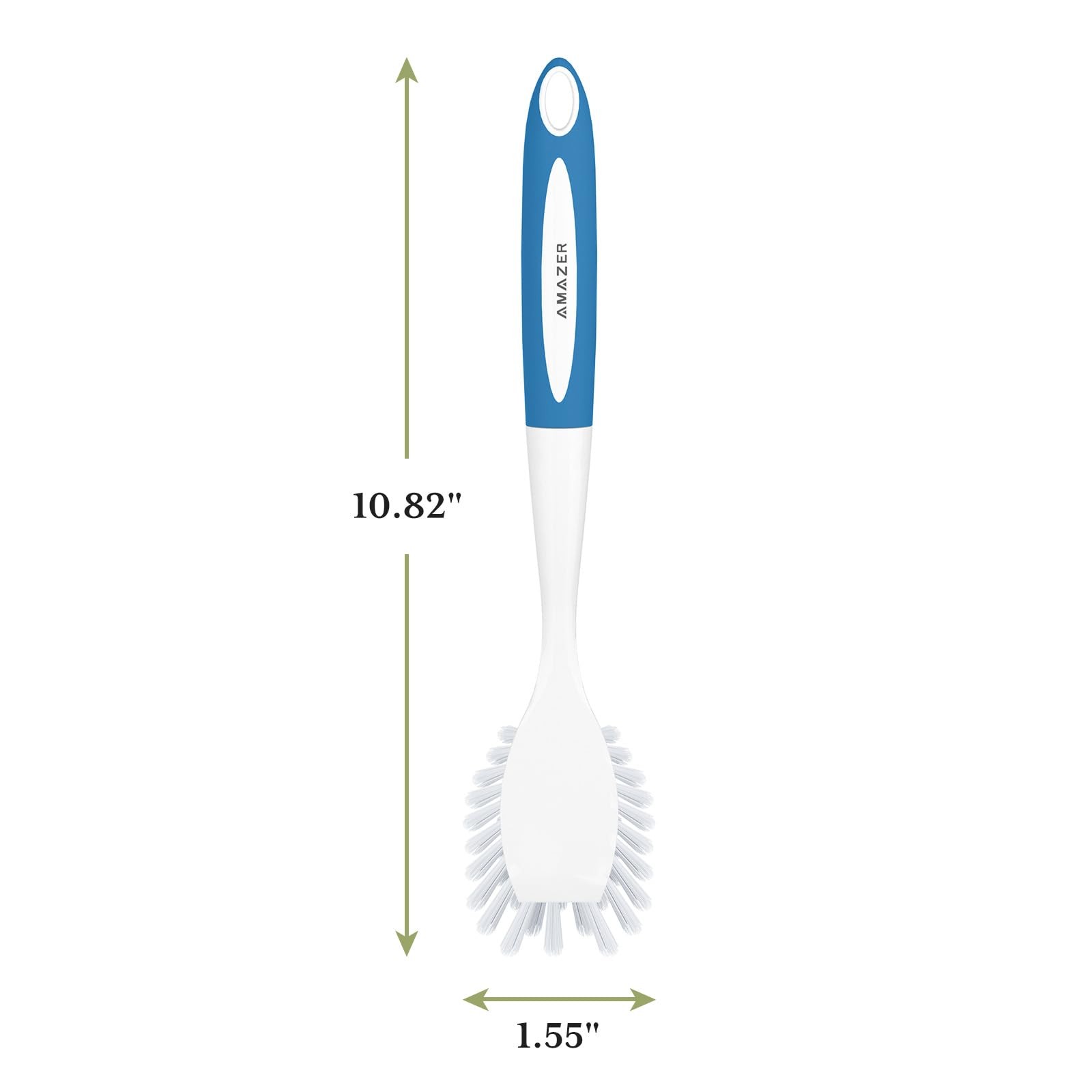 Amazer Dish Brush with Handle 2 Pack Kitchen Scrub Brushes for Cleaning Dish