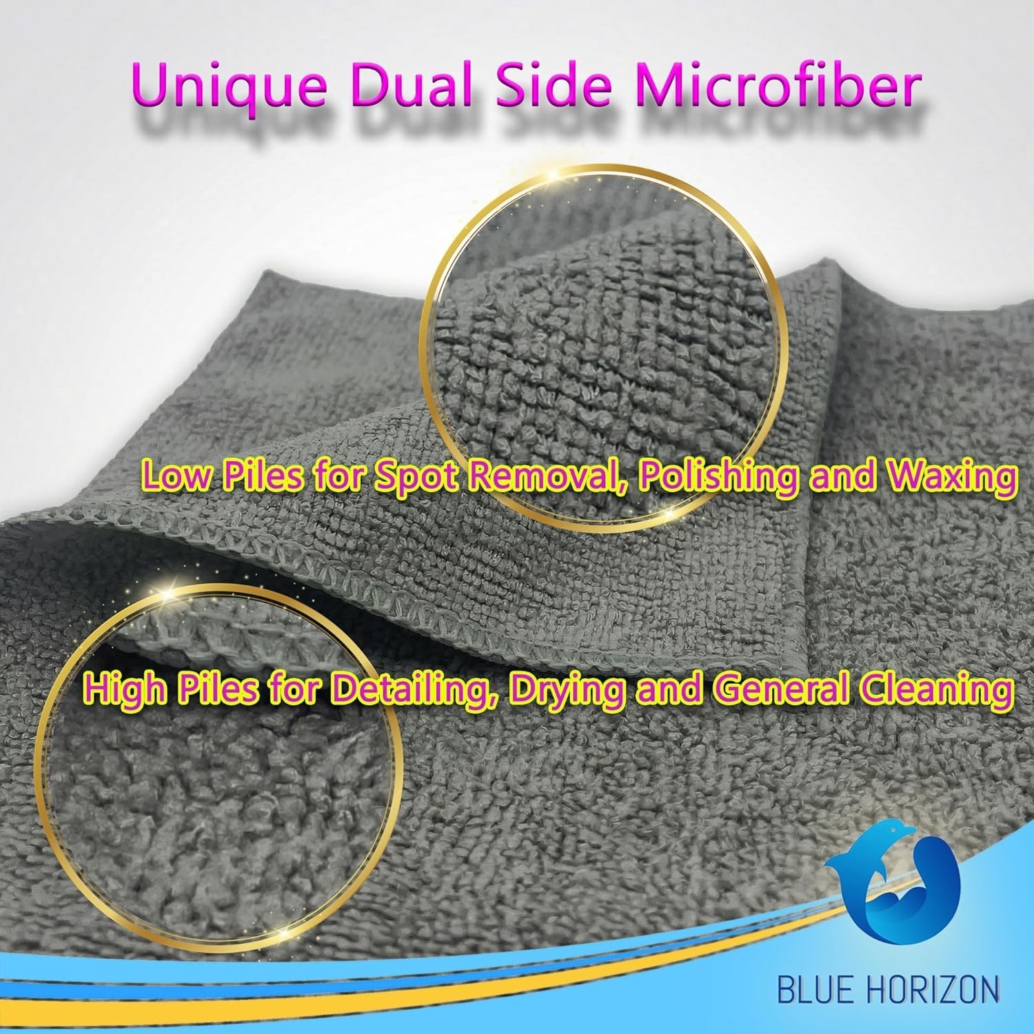 Microfiber Cleaning Cloth Set Of 24 Towel Rag Car Polishing Detailing No-Scratch