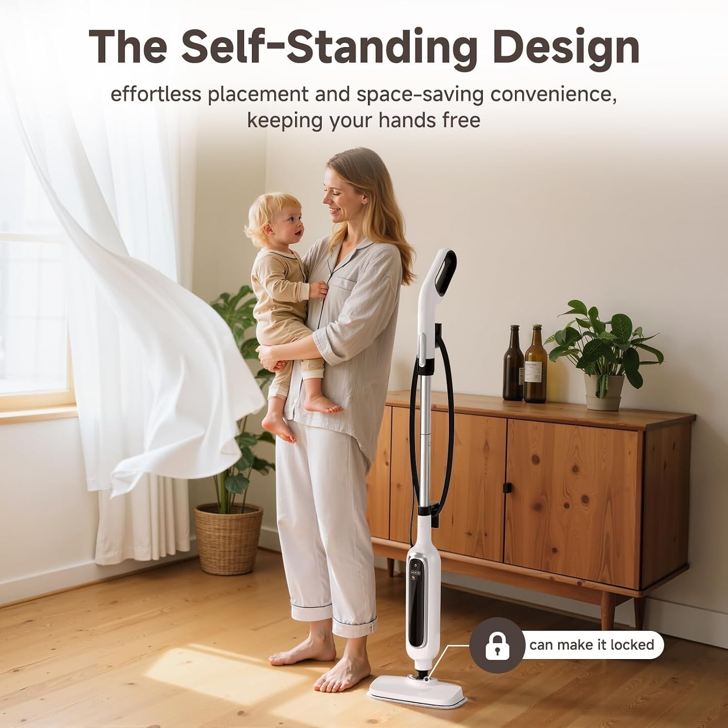 High-Temperature 12-in-1 Steam Cleaner – Fast Heating & Versatile for All Floors