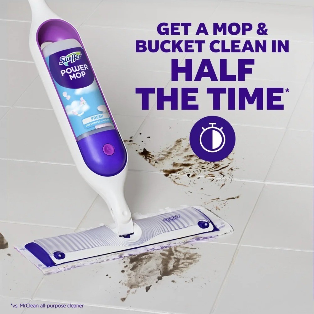 Power Mop Set, Floor Cleaner for Tile, Vinyl, Laminate, Wood