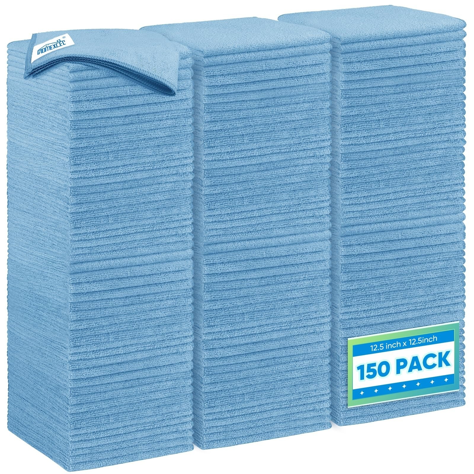 HOMEXCEL Microfiber Cleaning Cloth 12 Pack – Ultra Absorbent Towels