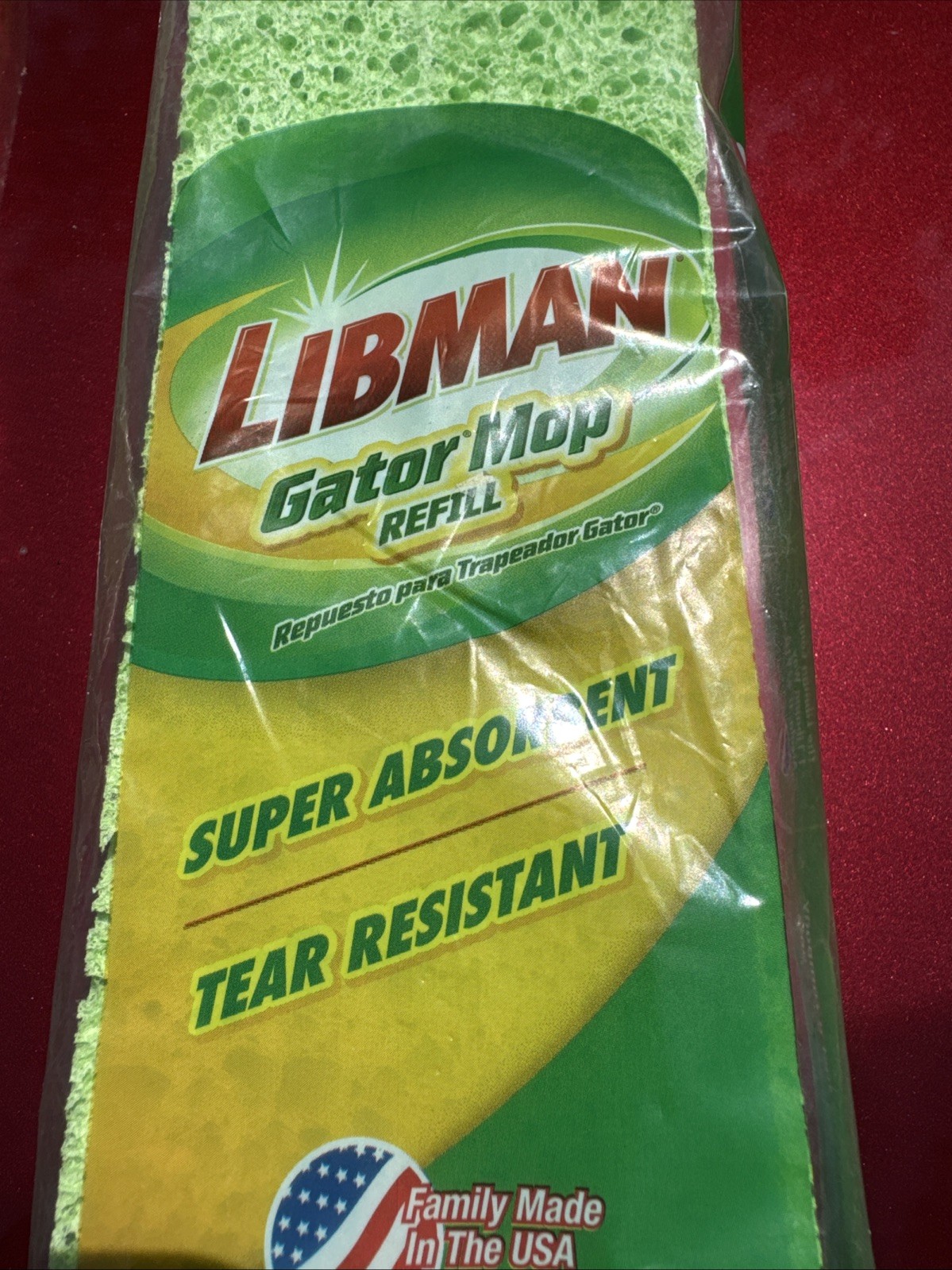 3 Libman Gator Mop Refills Super Absorbent Tear Resistant #03021 NEW