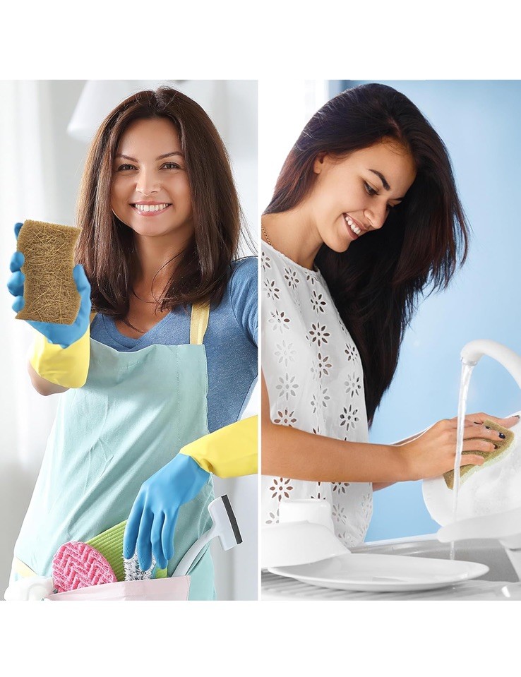 AIRNEX Natural Kitchen Sponge – Biodegradable Compostable 12 pack