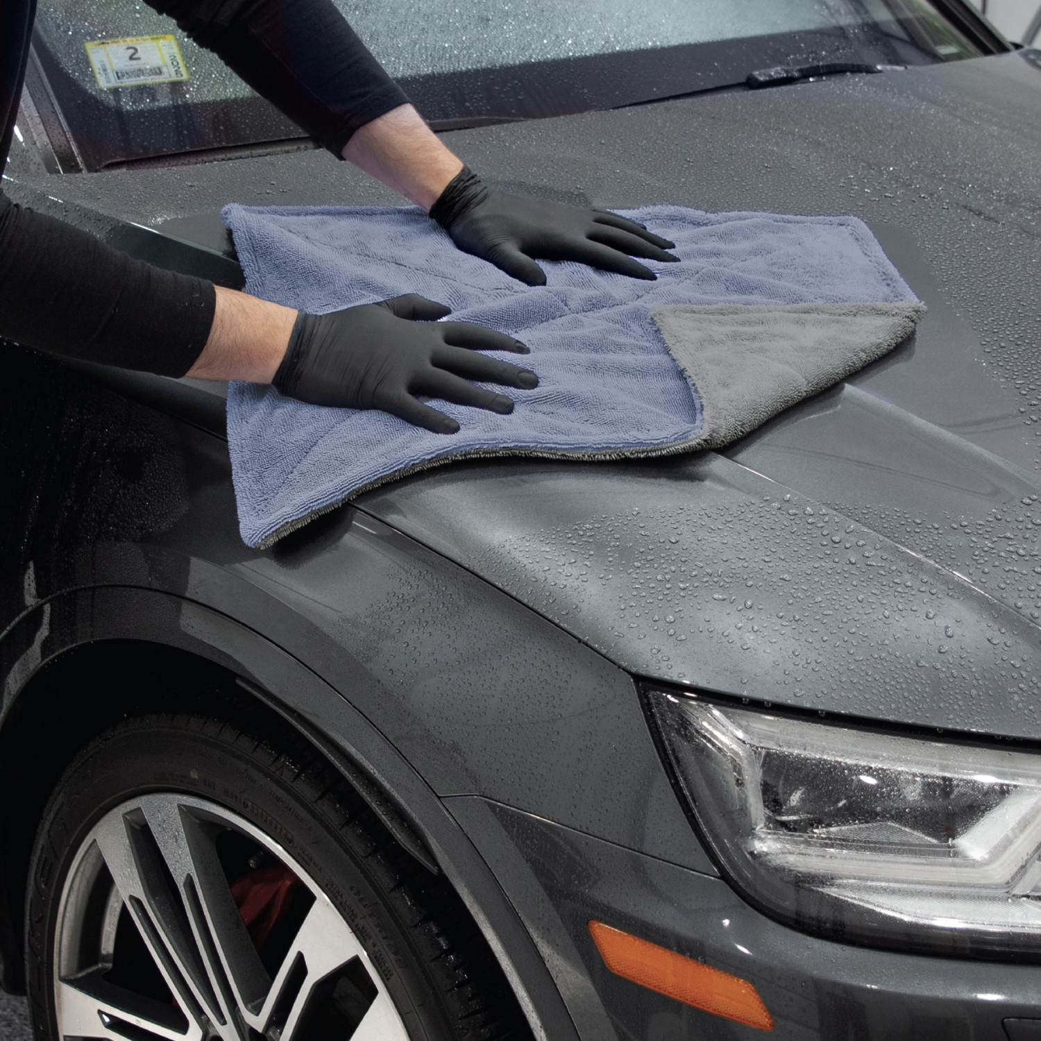 Platinum Series Pro Spec Car Cleaner Drying Towel, 1000GSM, 18 x 24-inch, 2 Pack