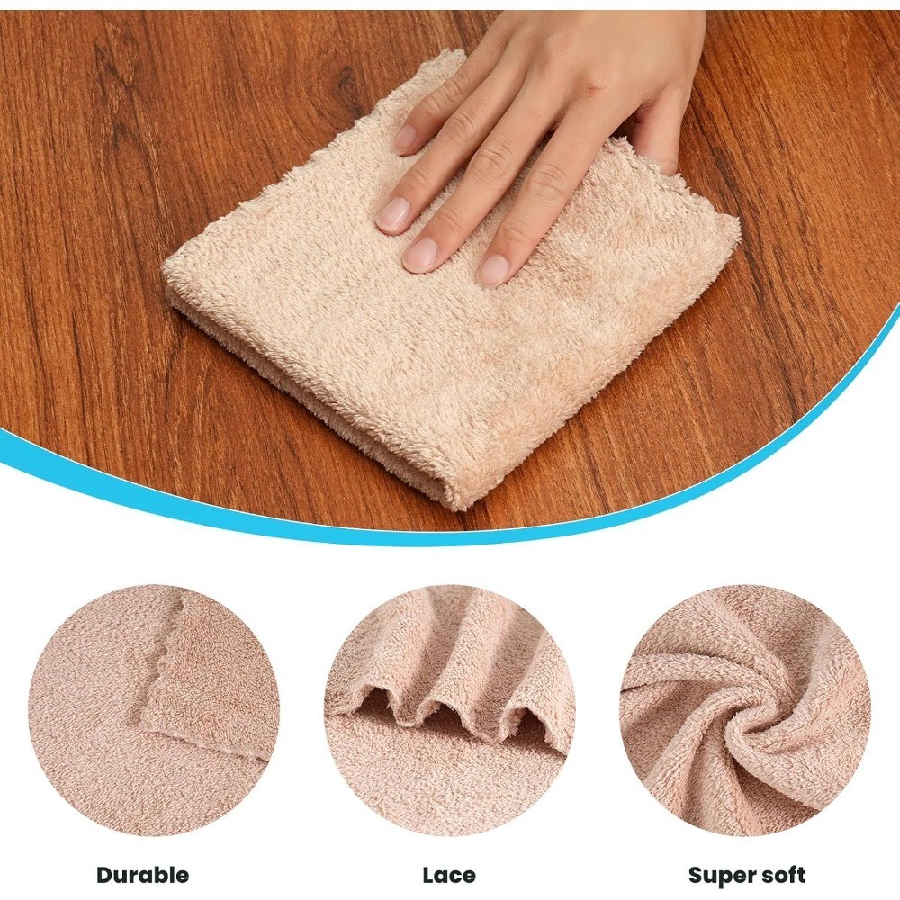 12 Pack Cleaning Cloth,Ultra Soft Absorbent Quick Drying Microfiber Cleaning